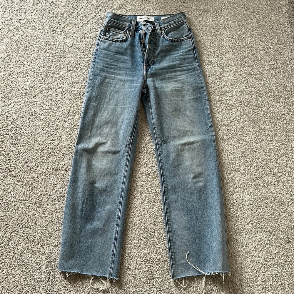 Aritzia Denim Forum The Farrah High Rise wide leg- Size 24